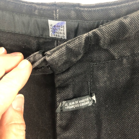 Marithe Francois Girbaud Black Denim Jean Shorts - Picture 5 of 15